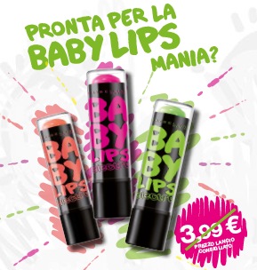 Buono sconto Baby Lips e concorso