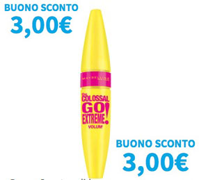 buono sconto Mascara COLOSSAL