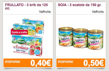 Valfrutta 2 nuovi coupon per risparmiare