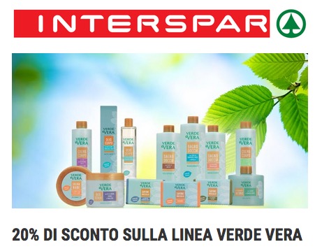 Buono sconto Iterspar linea Verde Vera