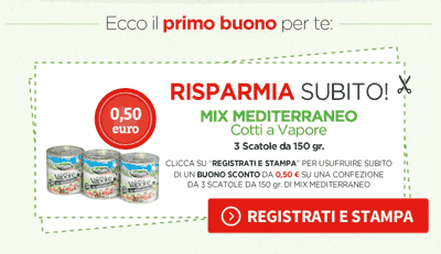 Nuovo coupon Valfrutta Mix Mediterraneo