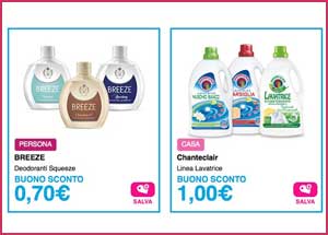 Buoni sconto Zendium, Chanteclair, Breeze e Dove