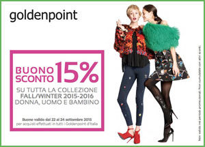 Buono sconto Goldenpoint