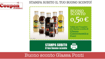 Buono sconto Glassa Ponti