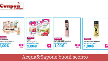 Acqua&Sapone buoni sconto