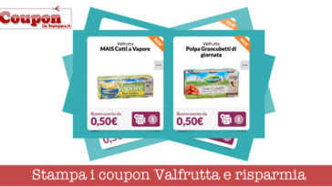buoni sconto valfrutta