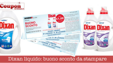 buono sconto dixan