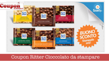 Coupon Ritter Cioccolato da stampare