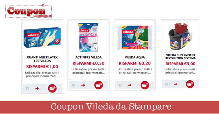 Coupon Vileda da Stampare