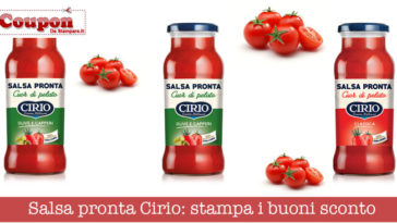 Buoni sconto Salsa pronta Cirio