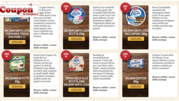 Galbani buoni sconto di gennaio