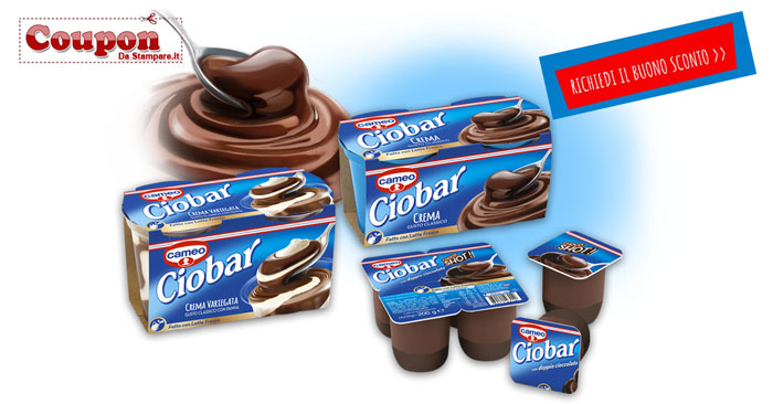 Coupon Ciobar da stampare