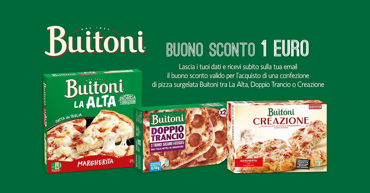 Buoni sconto pizza Buitoni